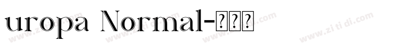 uropa Normal字体转换